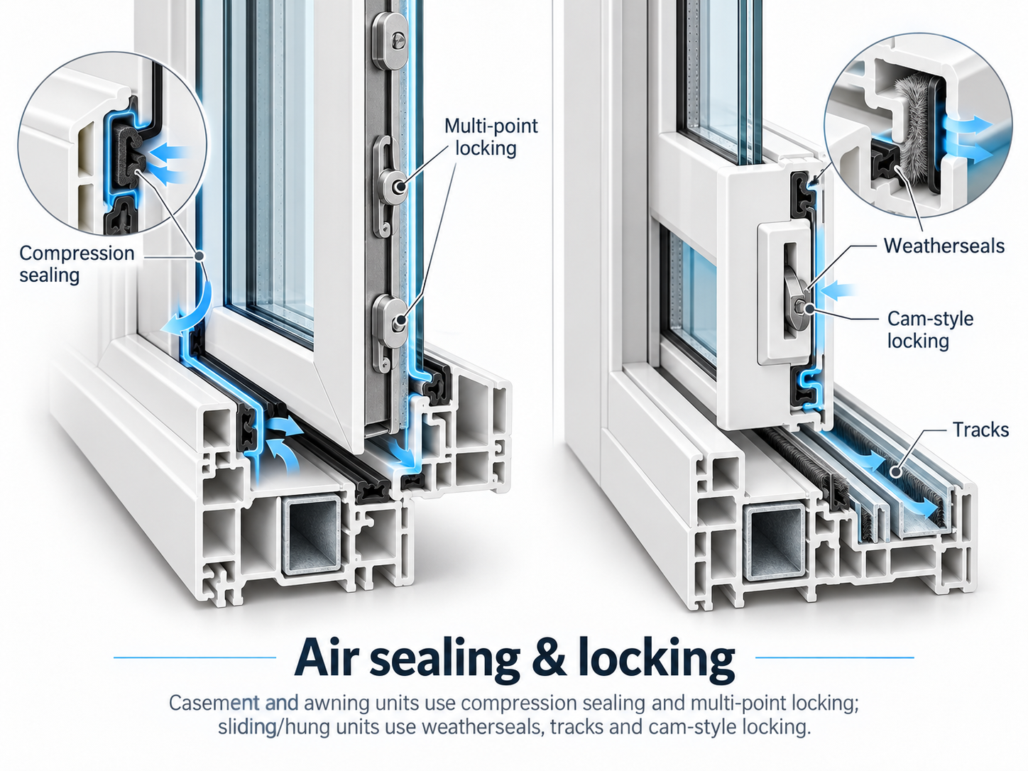 Air sealing & locking technical reference photo